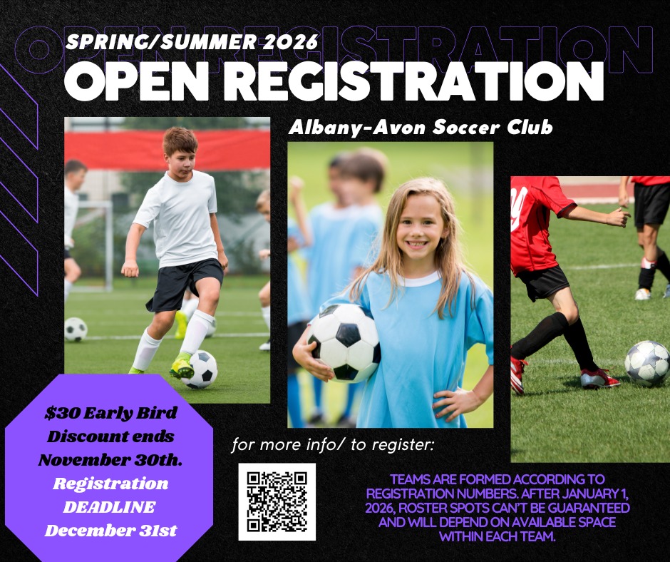 The time has come! 🎉 AASC... - Albany-Avon Soccer Club | Facebook