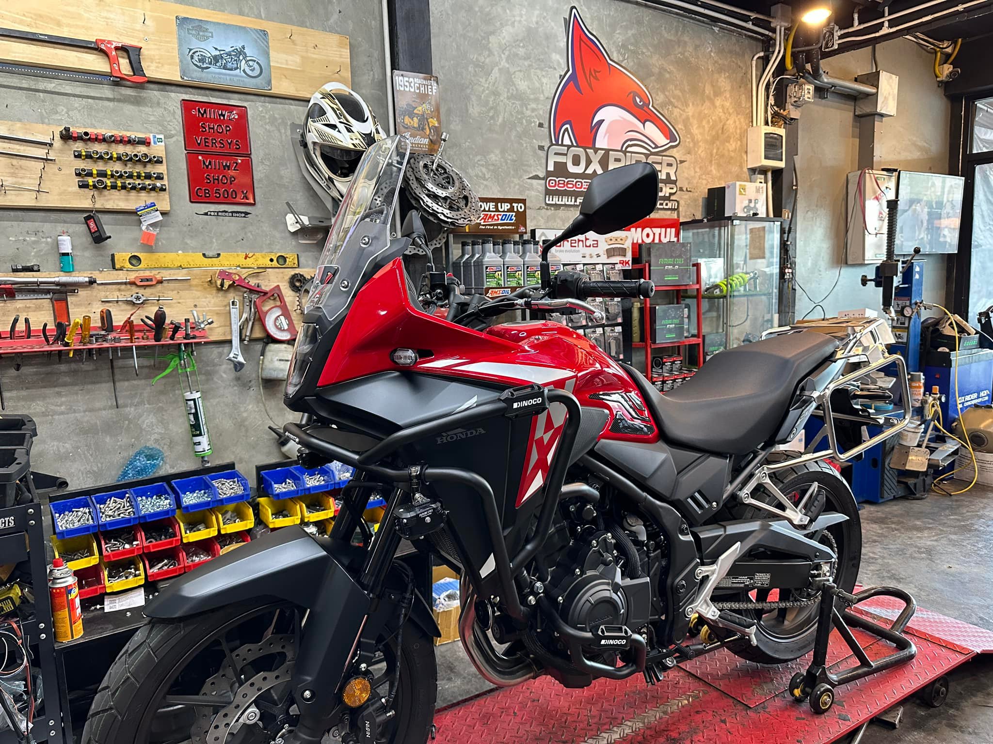 Fox Rider Shop - 🦊 NX500 🦊 -แคชบาร์สแตนเลส สีดำ Dinoco... | Facebook