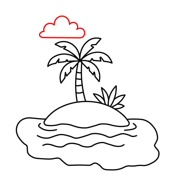 Simple Island Drawing for... - Drawing123 - How to Draw | Facebook