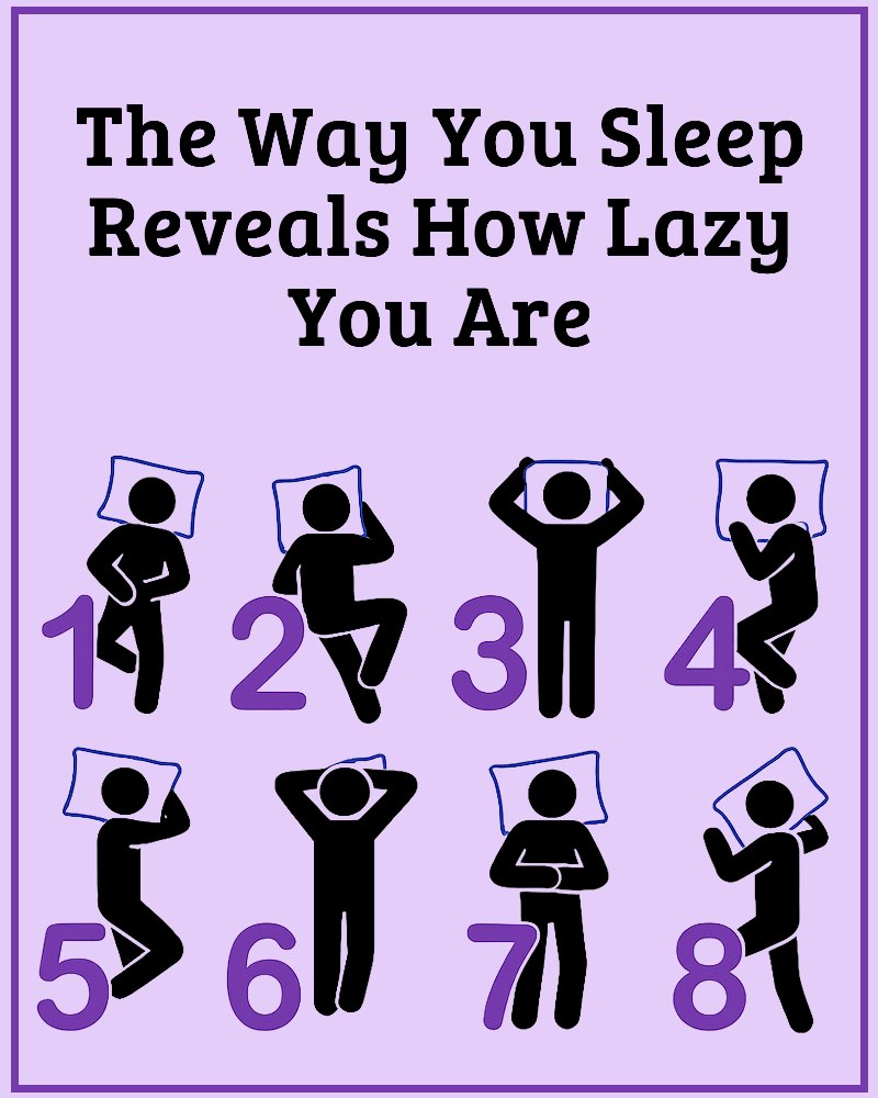 Nametests - The Way You Sleep Reveals How Lazy You Are | Facebook