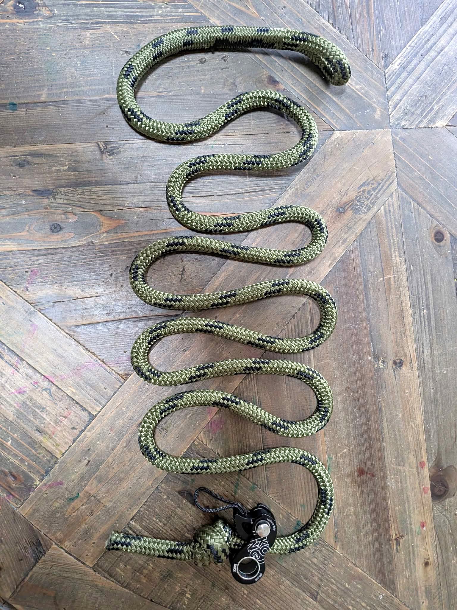 Kong Duck ascender and Tethrd 11mm dual purpose lineman's rope/or tree ...