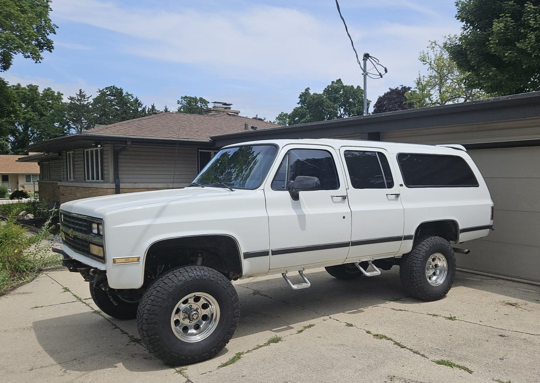 Carrosserie GMC/Chevy Suburban Pour Tamiya TXT-2 (330mm) - Neuf, Blanc, échelle 1:10, Custom RC !