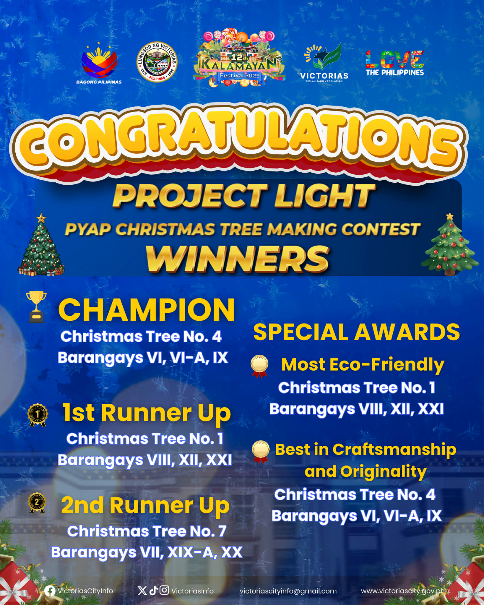Congratulations to the... - Victorias City Information Office | Facebook