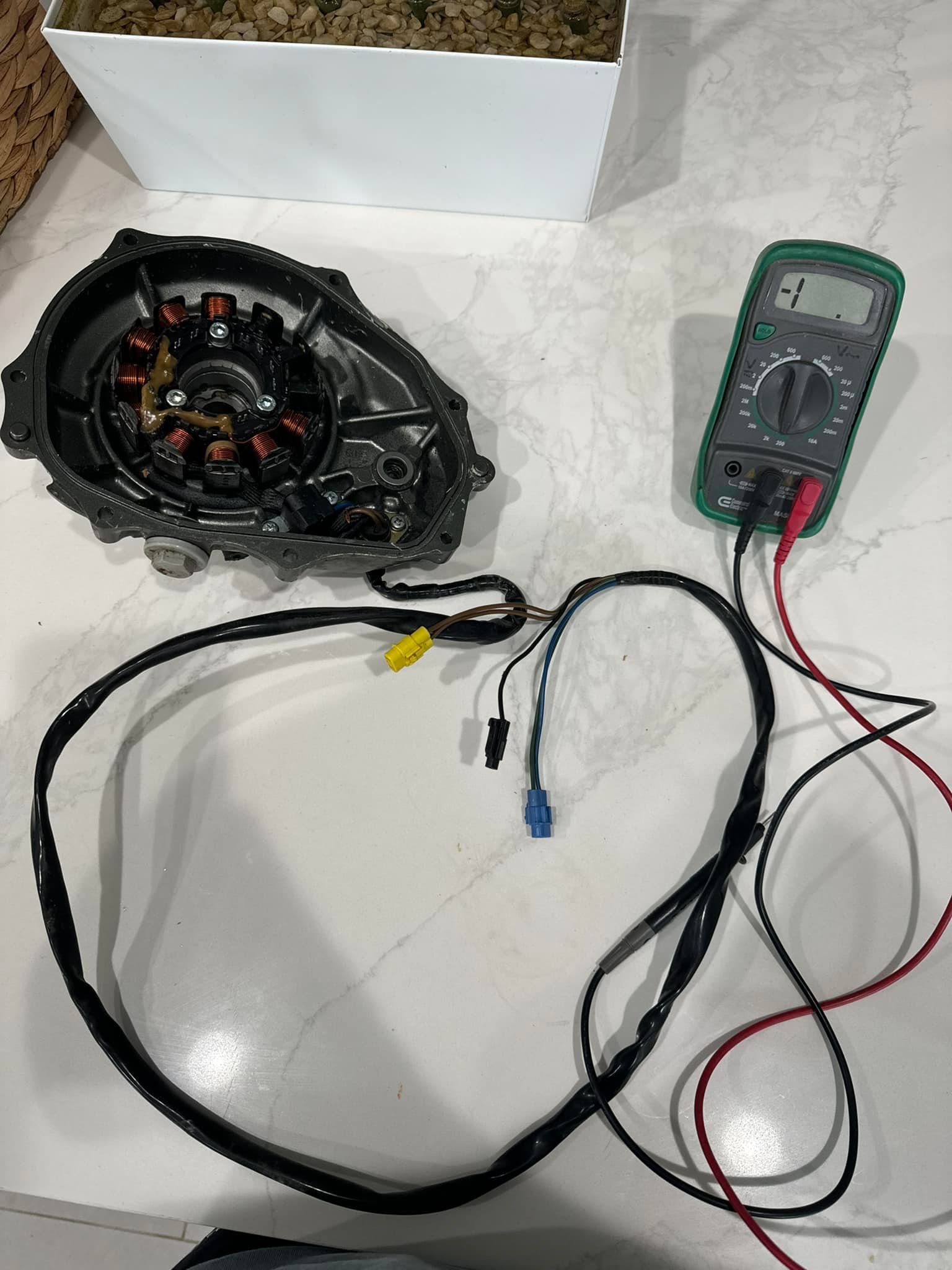 What are recommendations for replacing a stator on a 97 900 ZXI