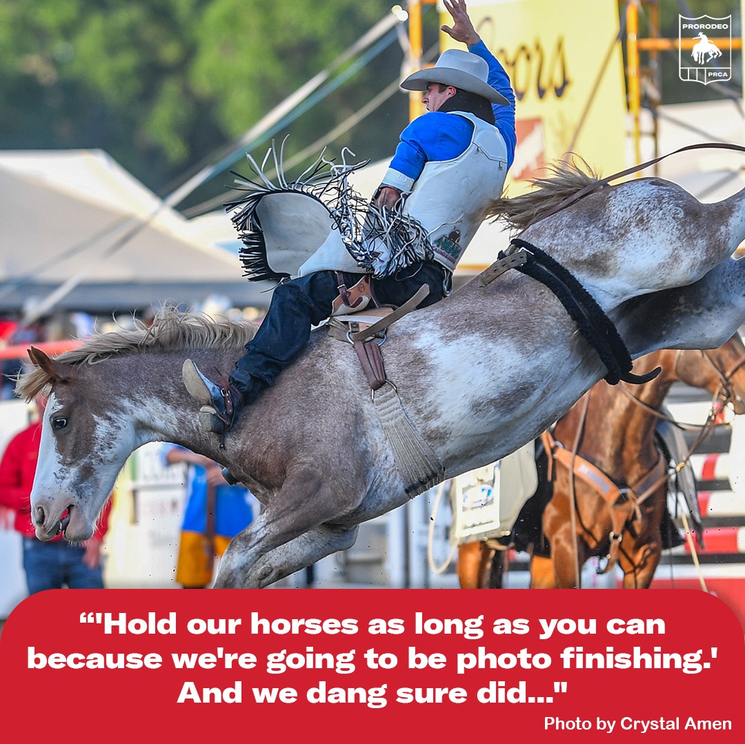 PRCA - When the gate opened and Bridwell Pro Rodeo bucking horse No ...