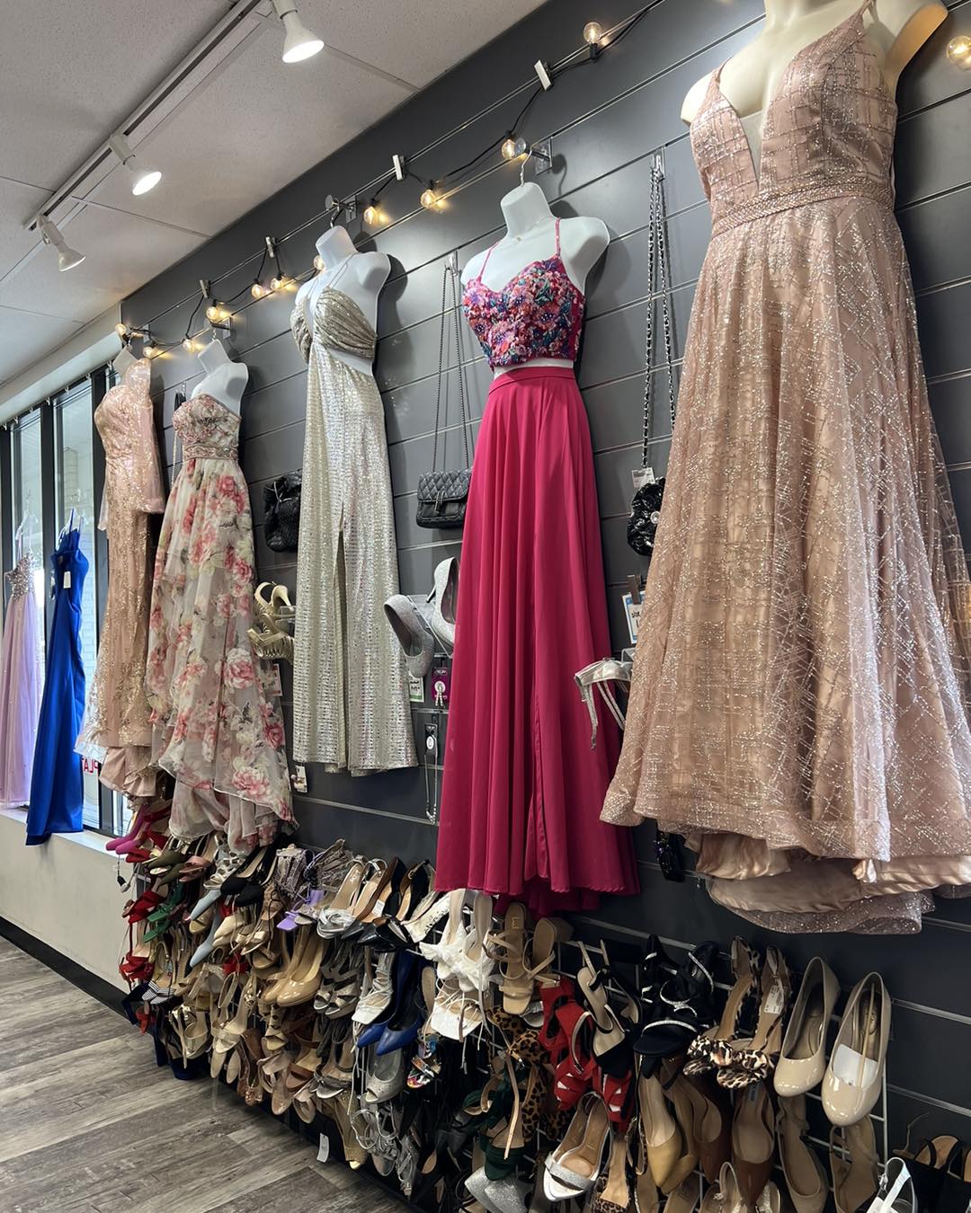formal dresses in store pick up Gently used prom and shoes for sale at Plato's Closet vintage_mauve
