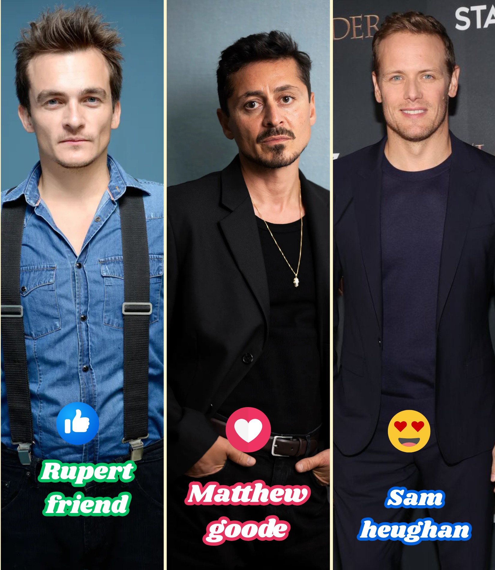 Virals - 👍RUPERT FRIEND // MATTHEW GOODE // 😍SAM HEUGHAN Rupert Friend ...