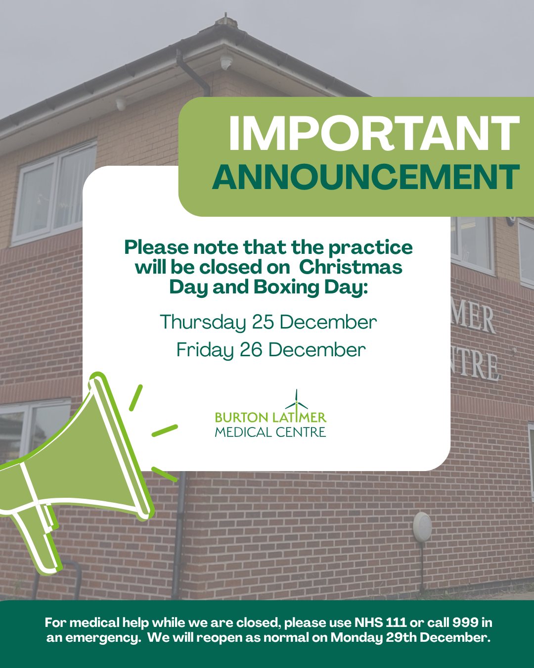Burton - 📢 Important Announcement Please note that the practice will be ...