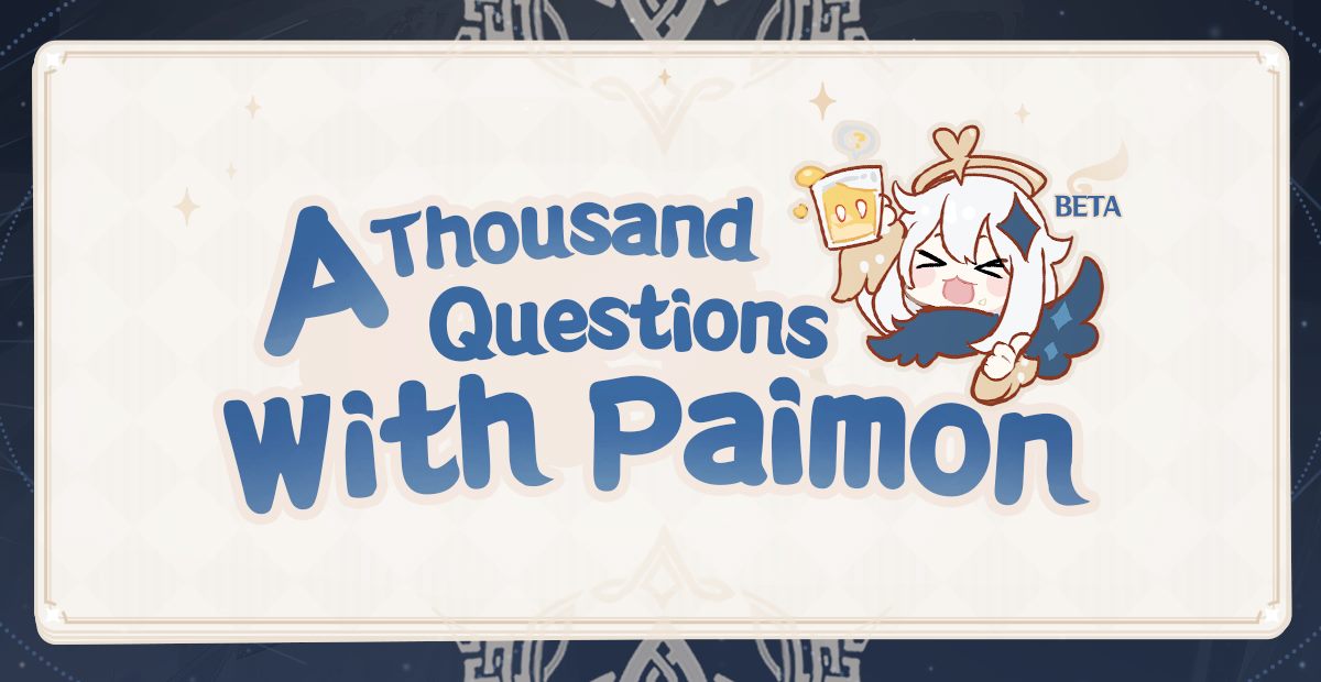 Genshin Impact A Thousand Questions With Paimon Quiz Facebook