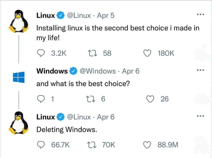 "Best choice in life"?... - Only Linux User Can Understand It | Facebook
