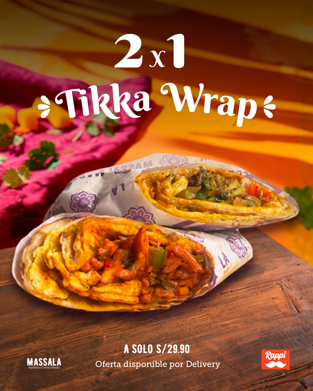 Massala - 🔥 ¡El sabor de la India llega hasta tu puerta! 🇮🇳🌯 Nuestro ...