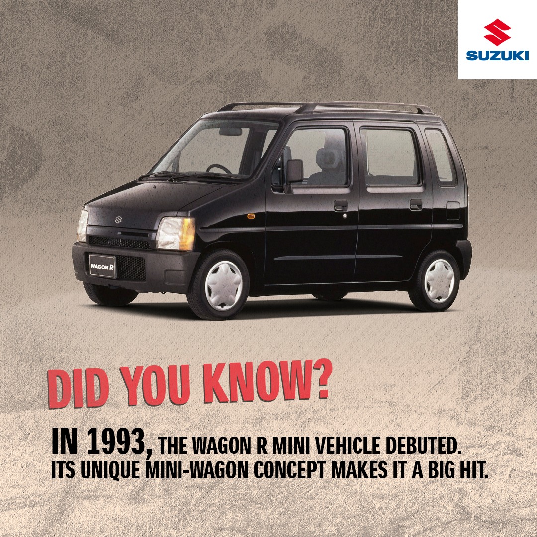 This was the Wagon R. This car, with high practicality and an