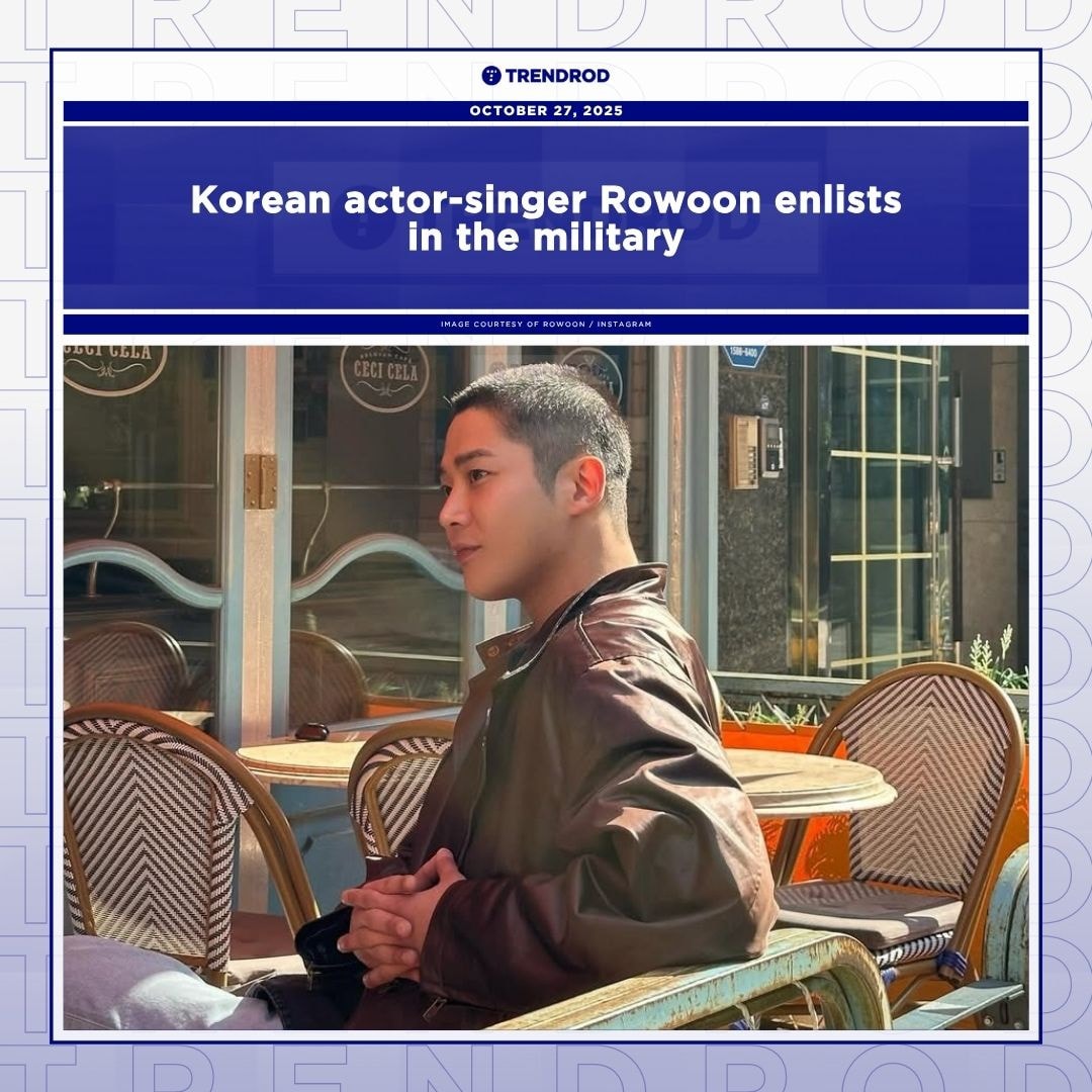 Trendrod Hit - Korean actor-singer Rowoon has officially... | Facebook
