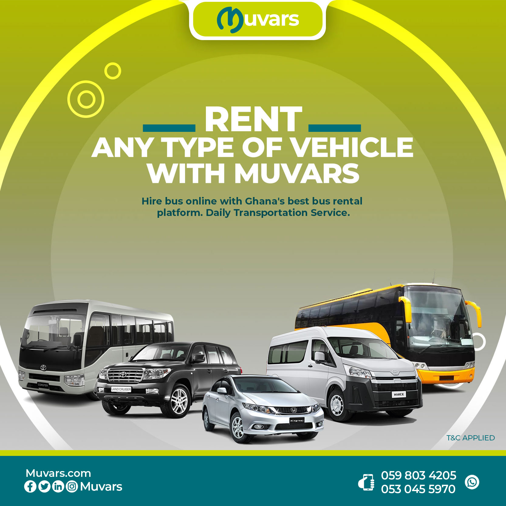 Muvars Car Rental & Logistics | Weija