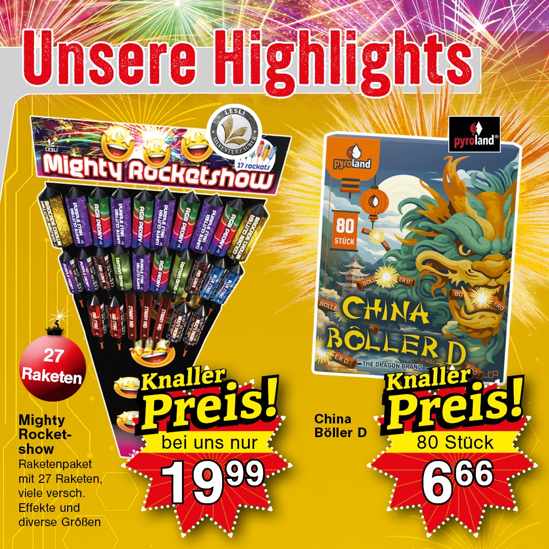 🔥🎇 Startschuss in unseren Läden – der Feuerwerksverkauf ist in vollem Gange! 🎇🔥 Die Regale sind gefüllt, die Klassiker sind da – jetzt lohnt sich der Besuch besonders, bevor die Lieblingsteile weg si