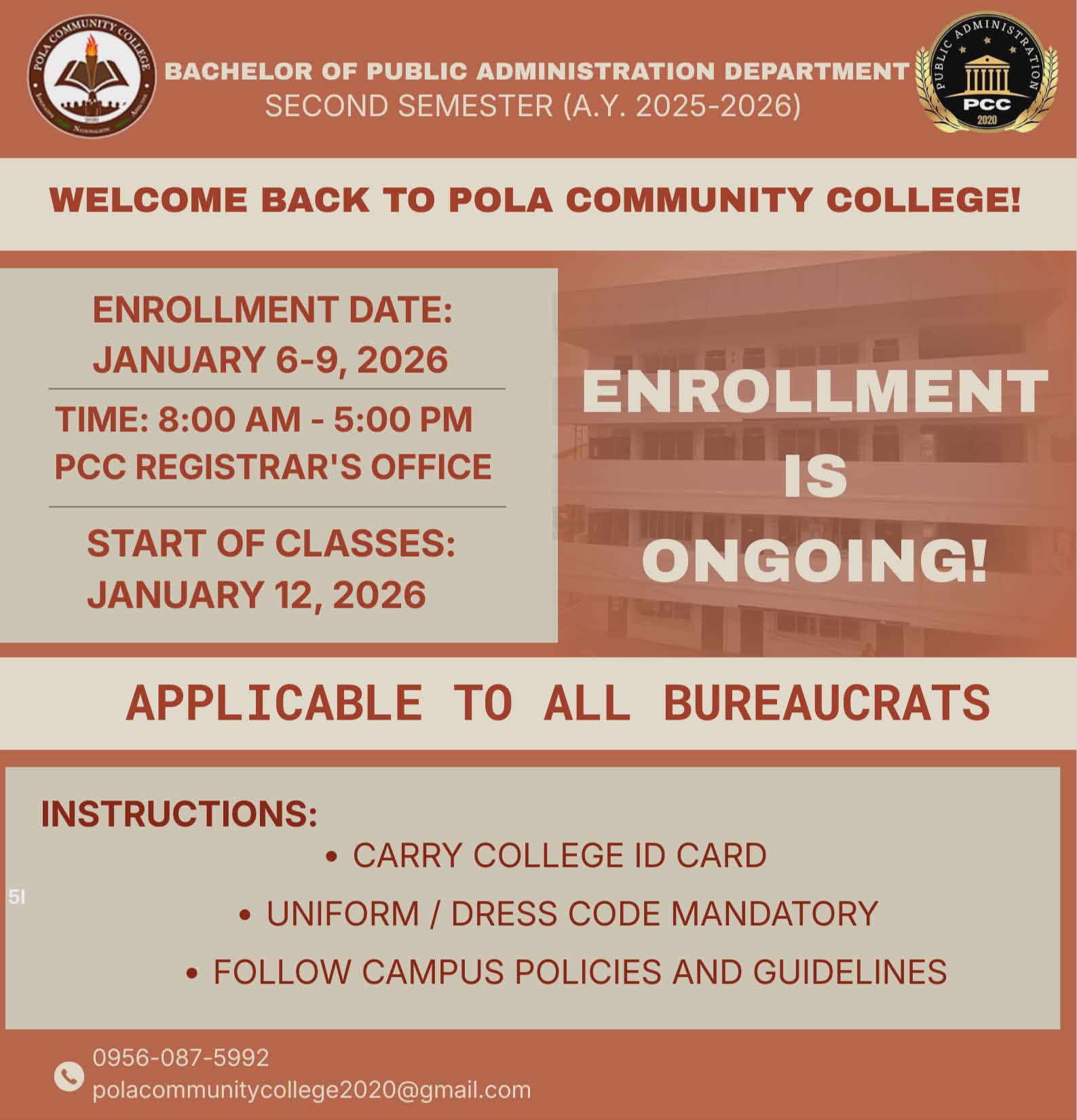 PCC BPA Department | Pola