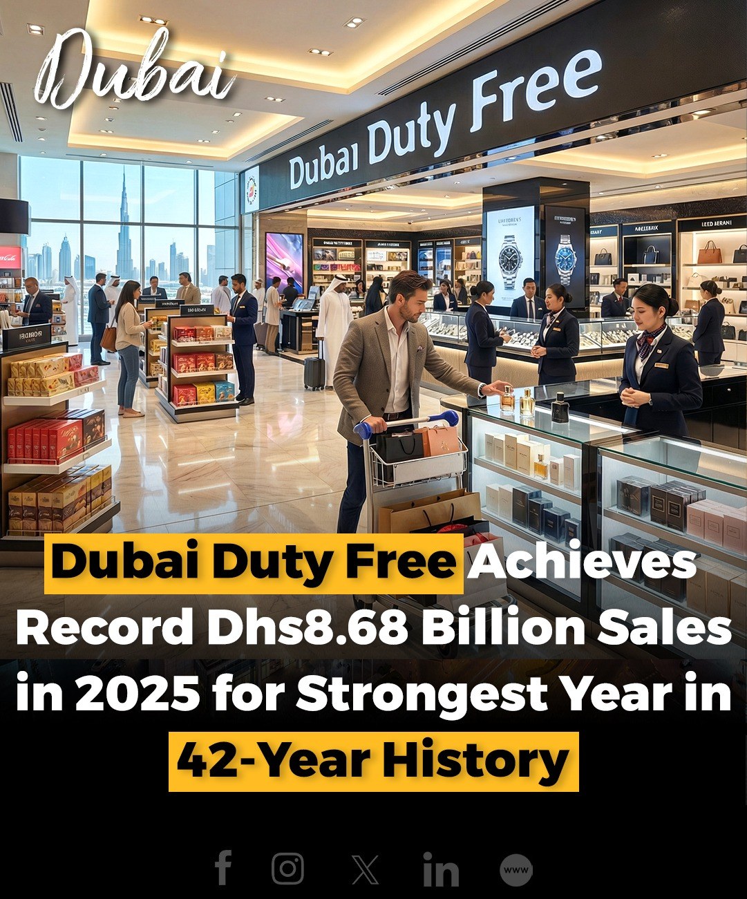 Startup - Dubai Duty Free posted a landmark Dhs8.68 billion ($2.378 ...