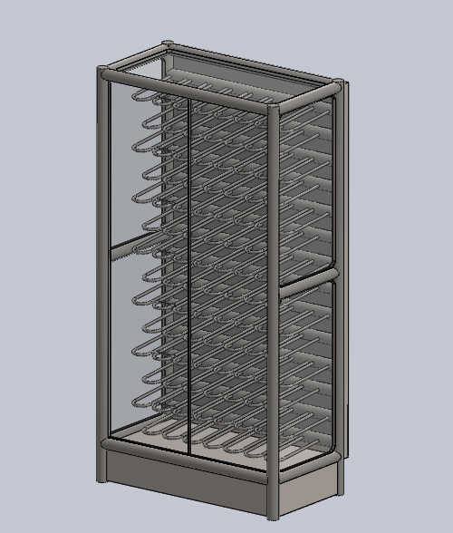 Stainless Wine Racks - This is the updated Solidworks model with full ...