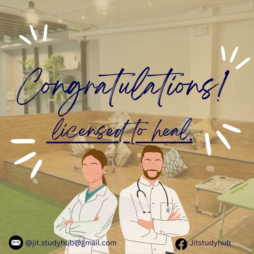 Just - Congratulations to the newly licensed physician on behalf of ...