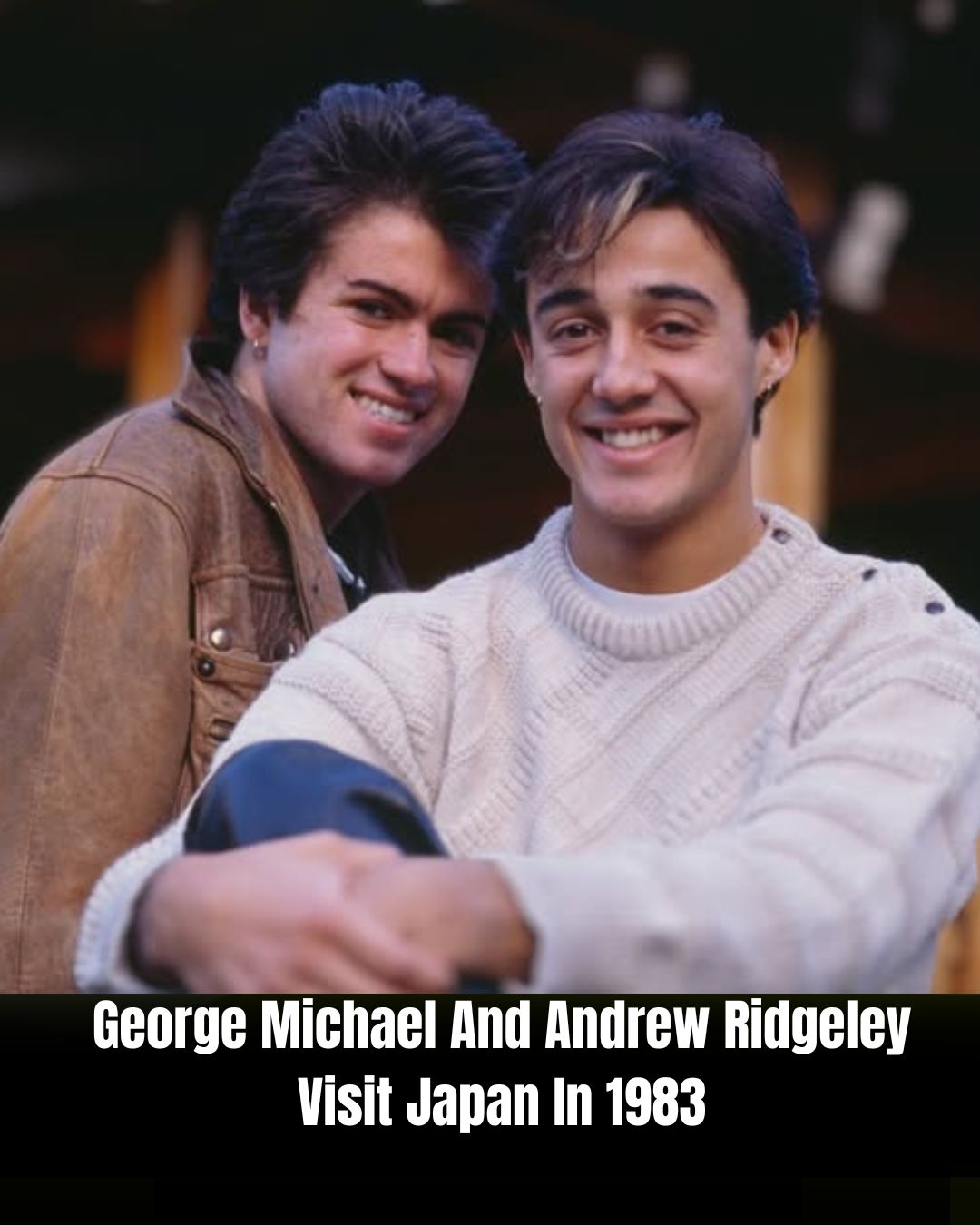 Wham!'s George Michael and Andrew Ridgeley during the duo's 10-day