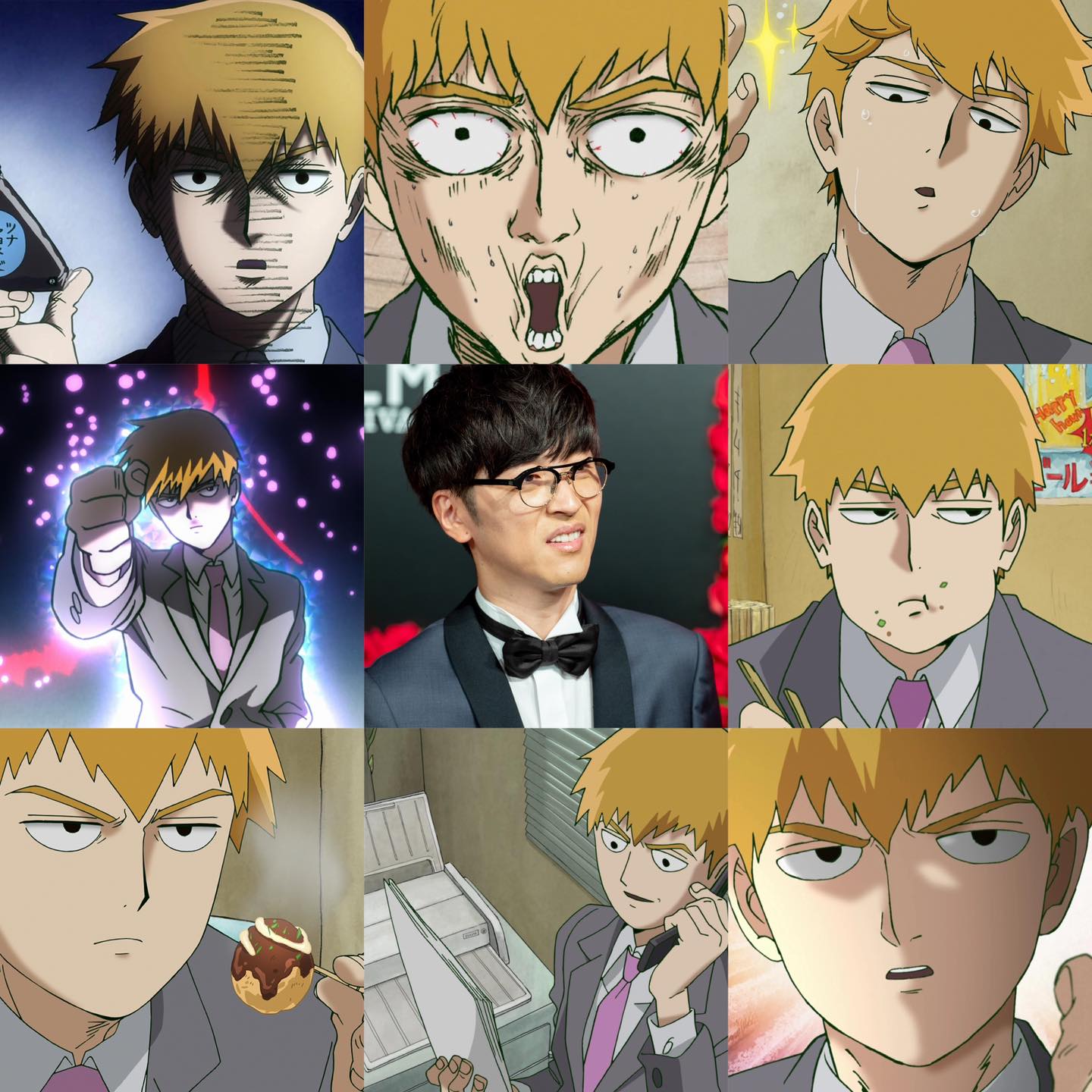 Seiyuu - Seiyuu X Anime Character Arataka Reigen CV Takahiro Sakurai ...