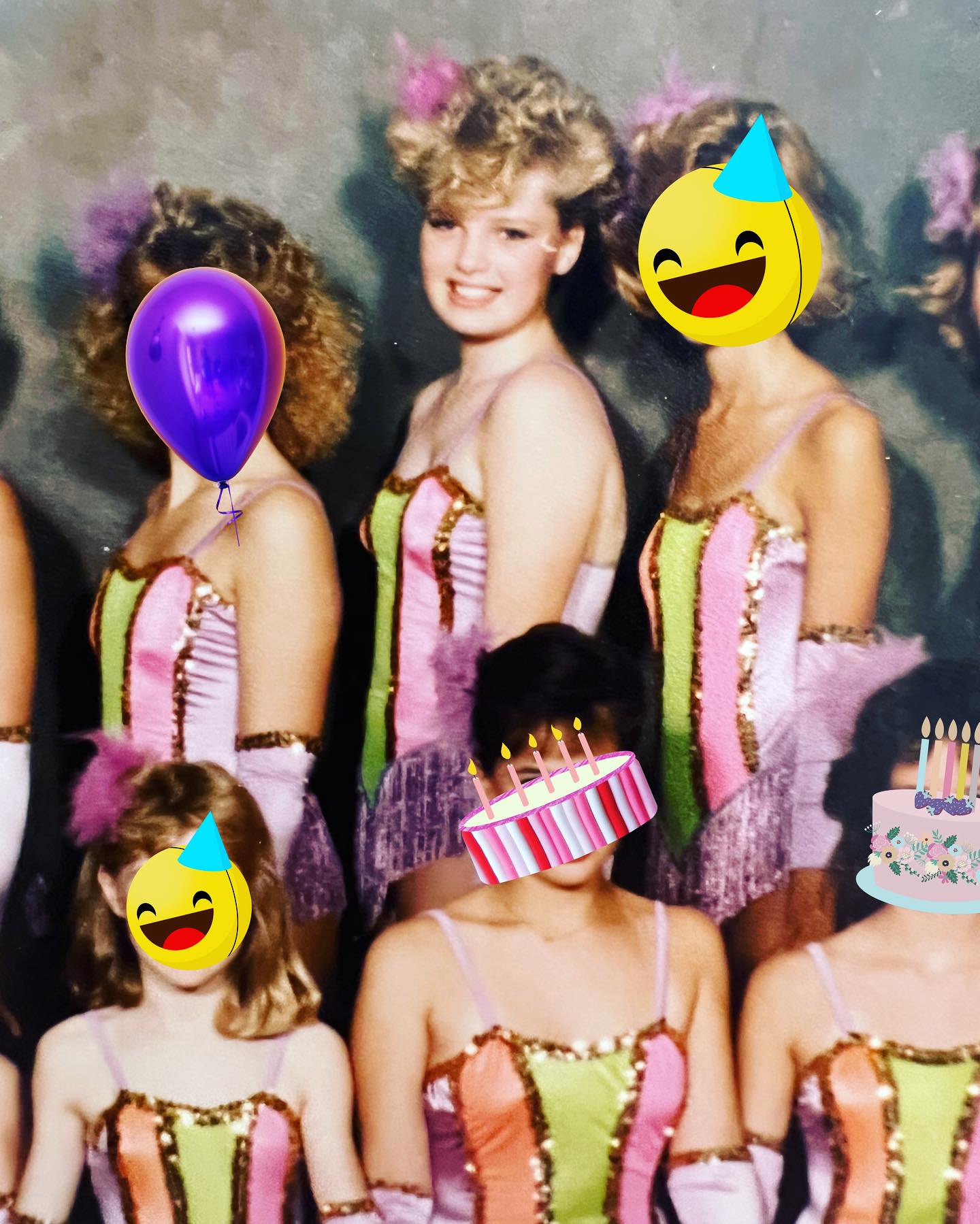 its my birthday at least thats what im dressed like It's and I'm going to dance I did when I was young.....in an uncomfortable leotard with feathers in my hair while my parents watch with pride and my sister LENGTH:Mini Donna Morgan sz 14 Color:Blue multi abstract