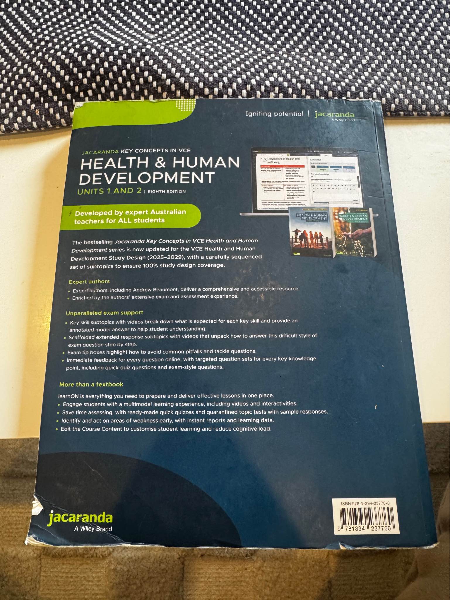 HEALTH & HUMAN DEVELOPMENT units 1 AND 2 | EIGHTH EDITION - Books ...