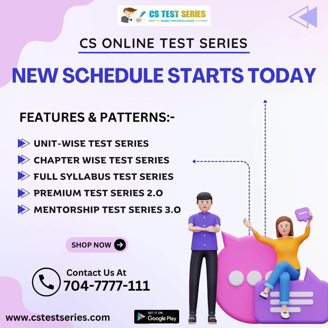 Cs test series - NEW SCHEDULE STARTS TODAY 🎯 💥UNSCHEDULED...