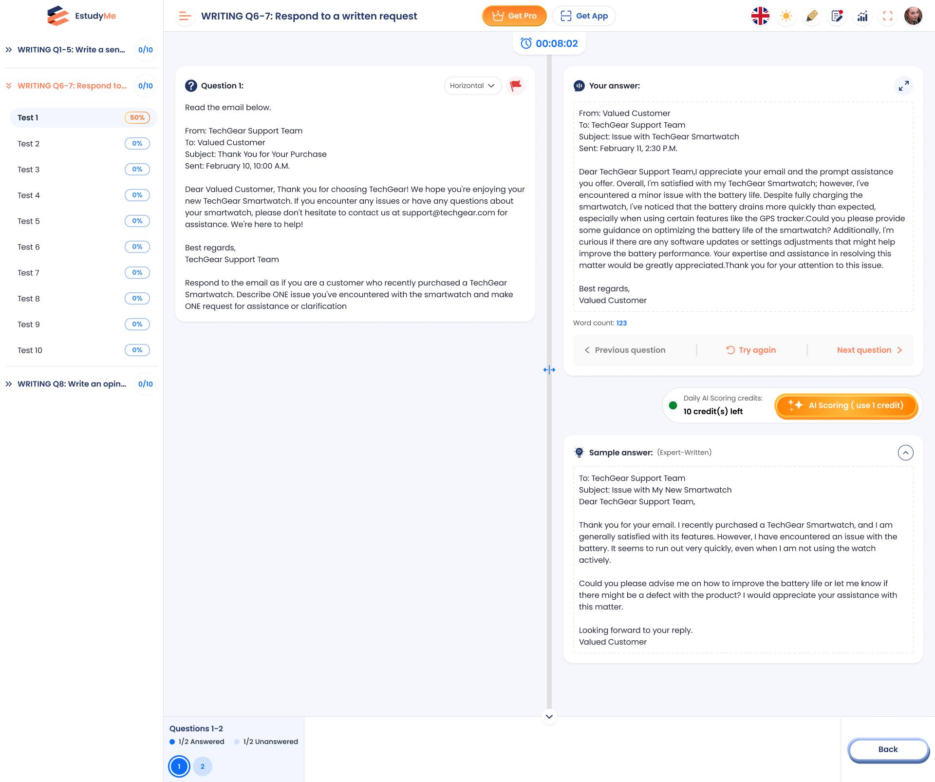 Estudyme - Practice for TOEIC Test Pro | Hanoi