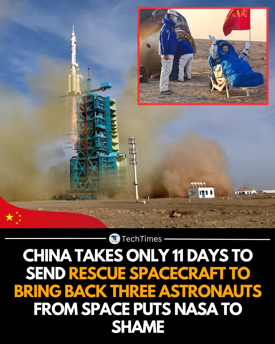TechTimes - China carried out an emergency astronaut rescue mission in ...