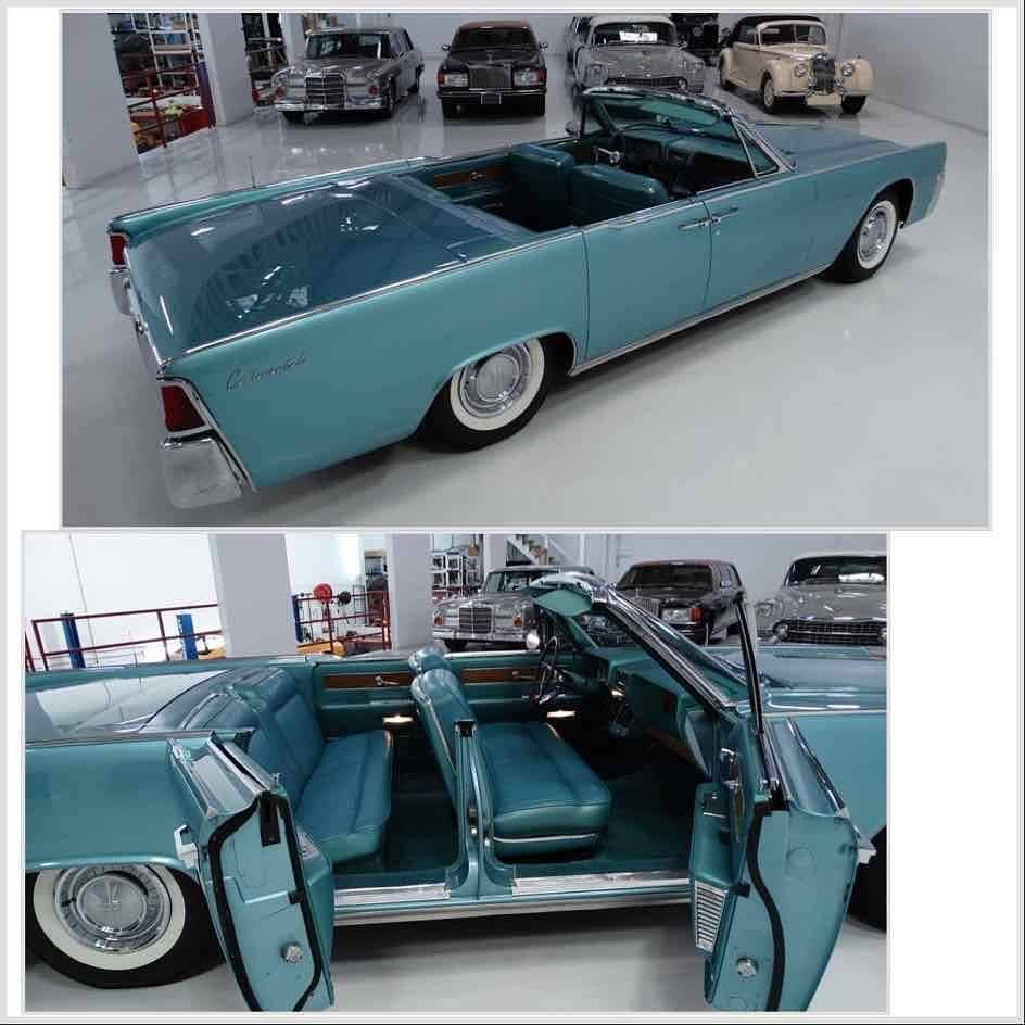 1961 Lincoln Continental convertible in Regency Turquoise