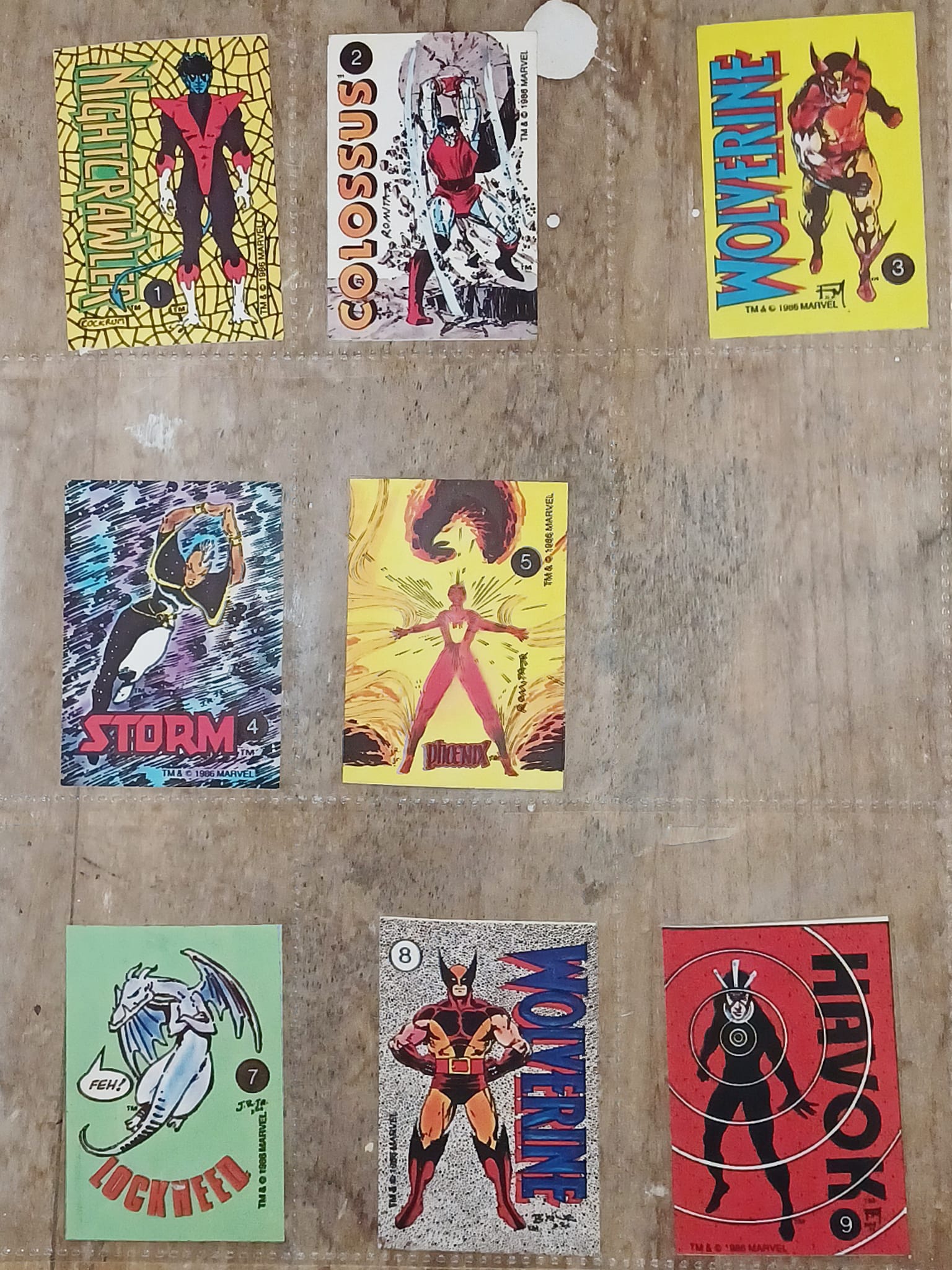Vintage Marvel sticker albums and cards from Comic Images