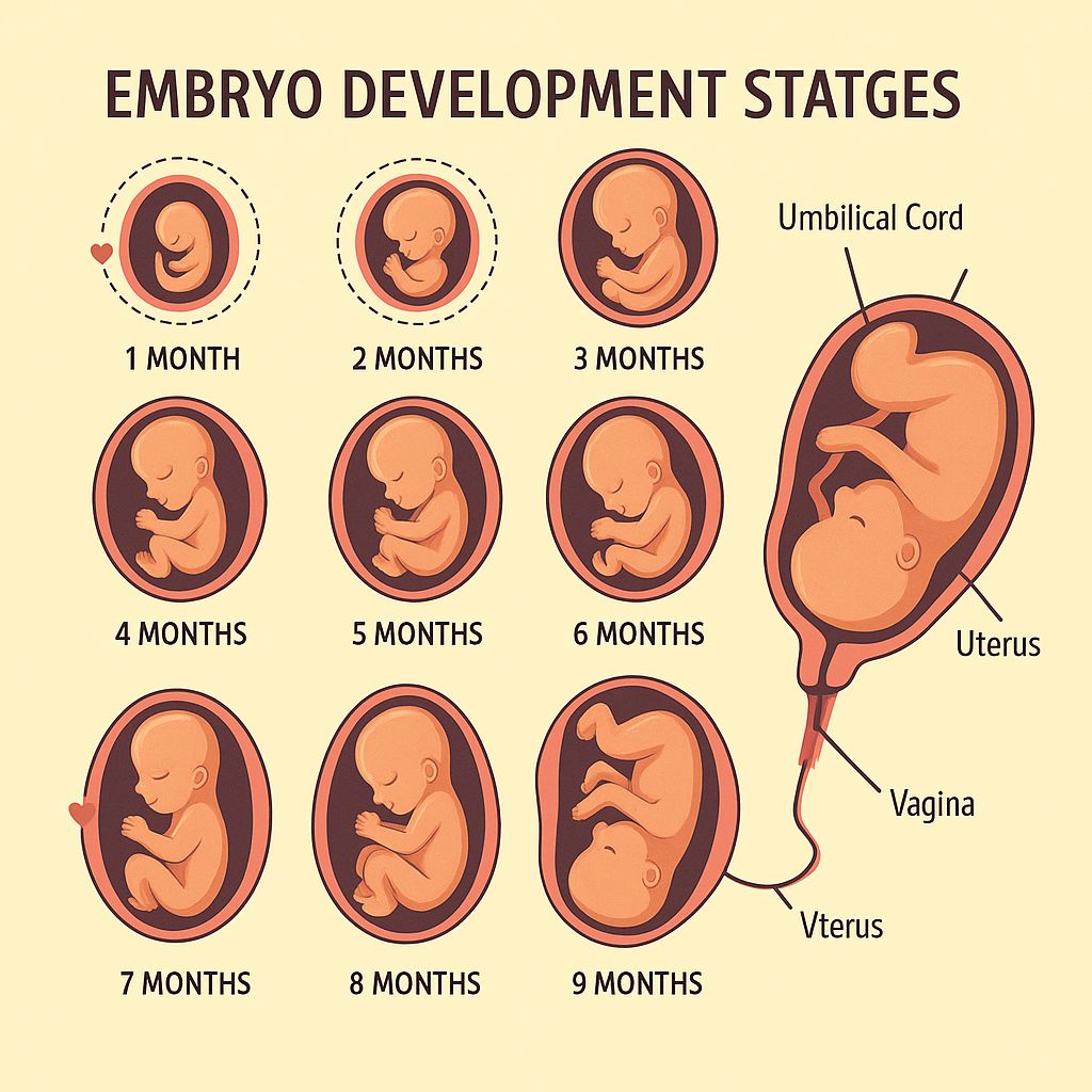 Sarfraaz - Embryo Development Stages: The Miracle of Life ️👶 From a ...