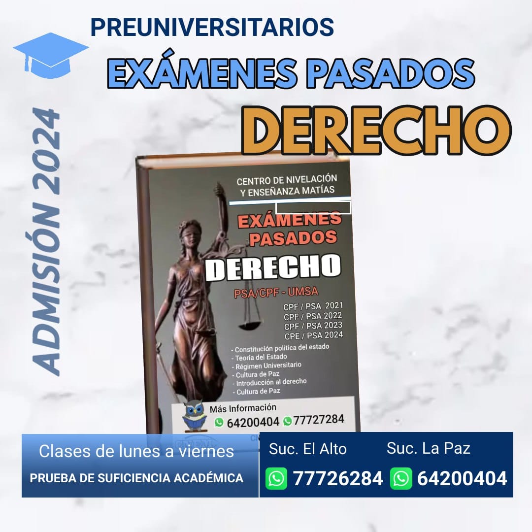 👩‍🎓📚 ¡Prepárate para el Examen de Ingreso 2024 a la Facultad de Derecho ...