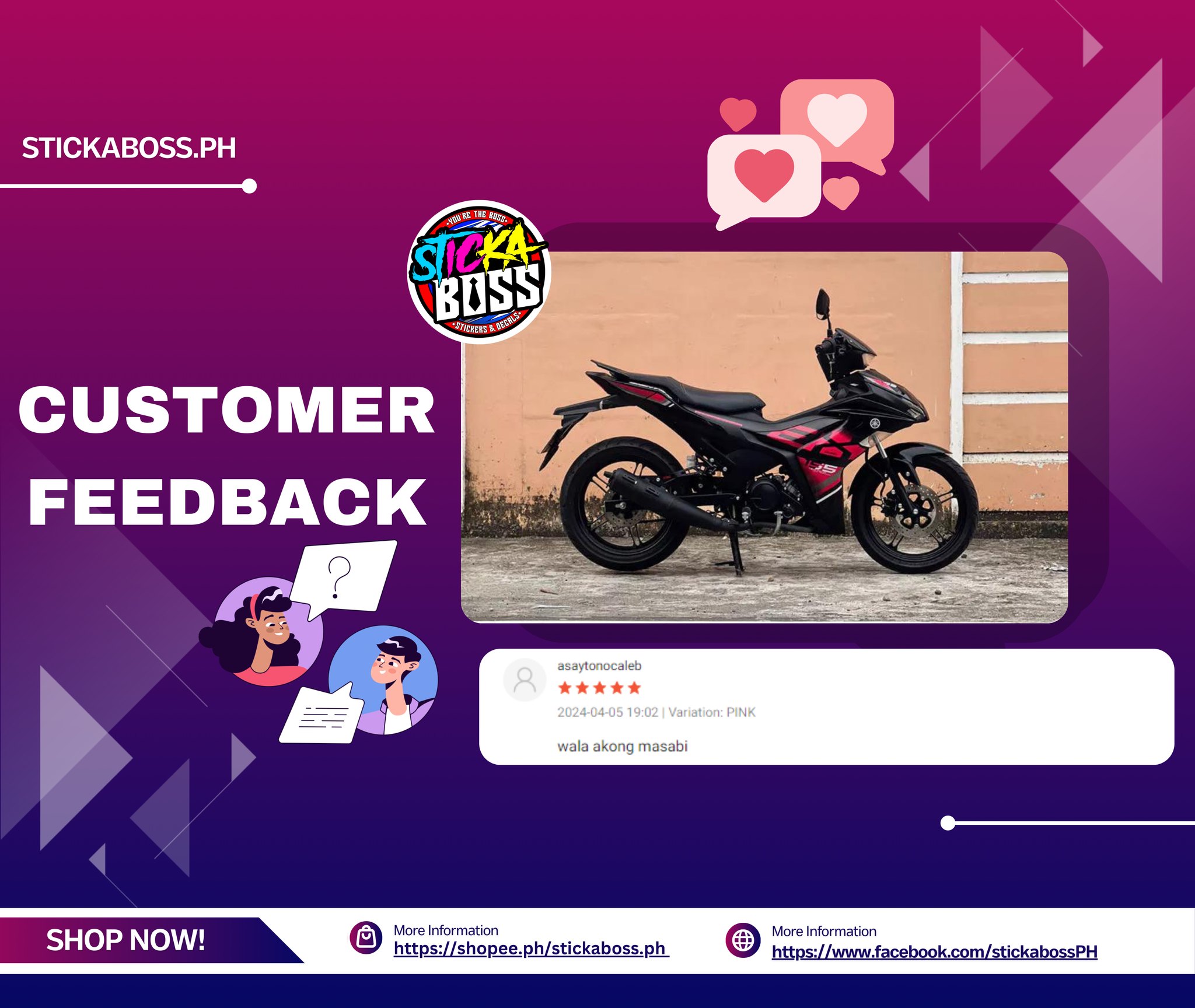 StickaBoss - CUSTOMER FEEDBACK SNIPER 155 New Stock Decals [ MALAYSIAN ...