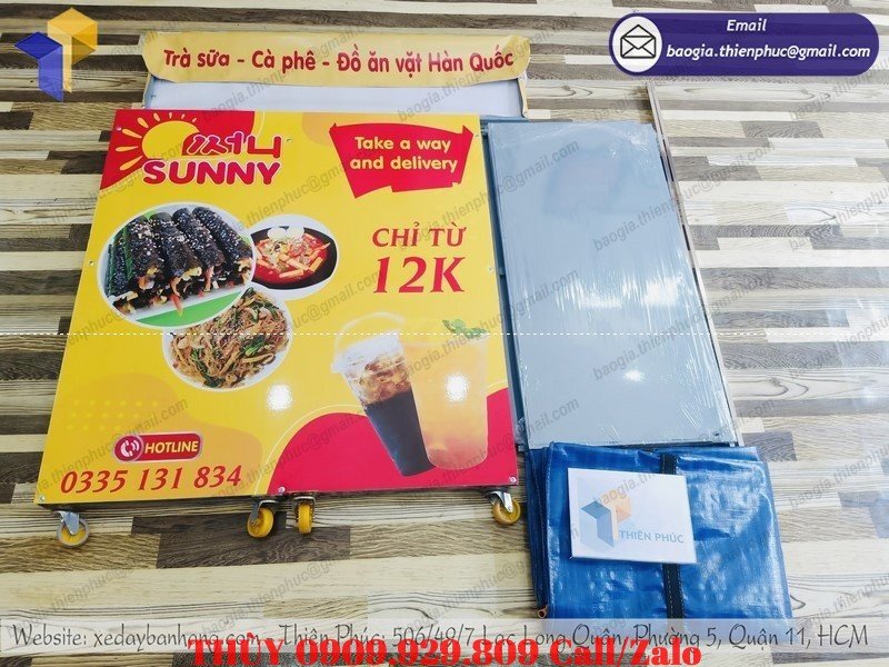 Booth - QUẦY XẾP GỌN BÁN ĐỒ ĂN VẶT HÀN QUỐC MANG ĐI VỈA HÈ **Tên Sản ...