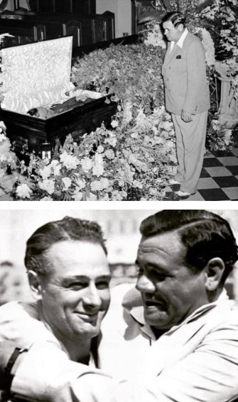 Military - Babe Ruth paid his respects to his former teammate Lou ...
