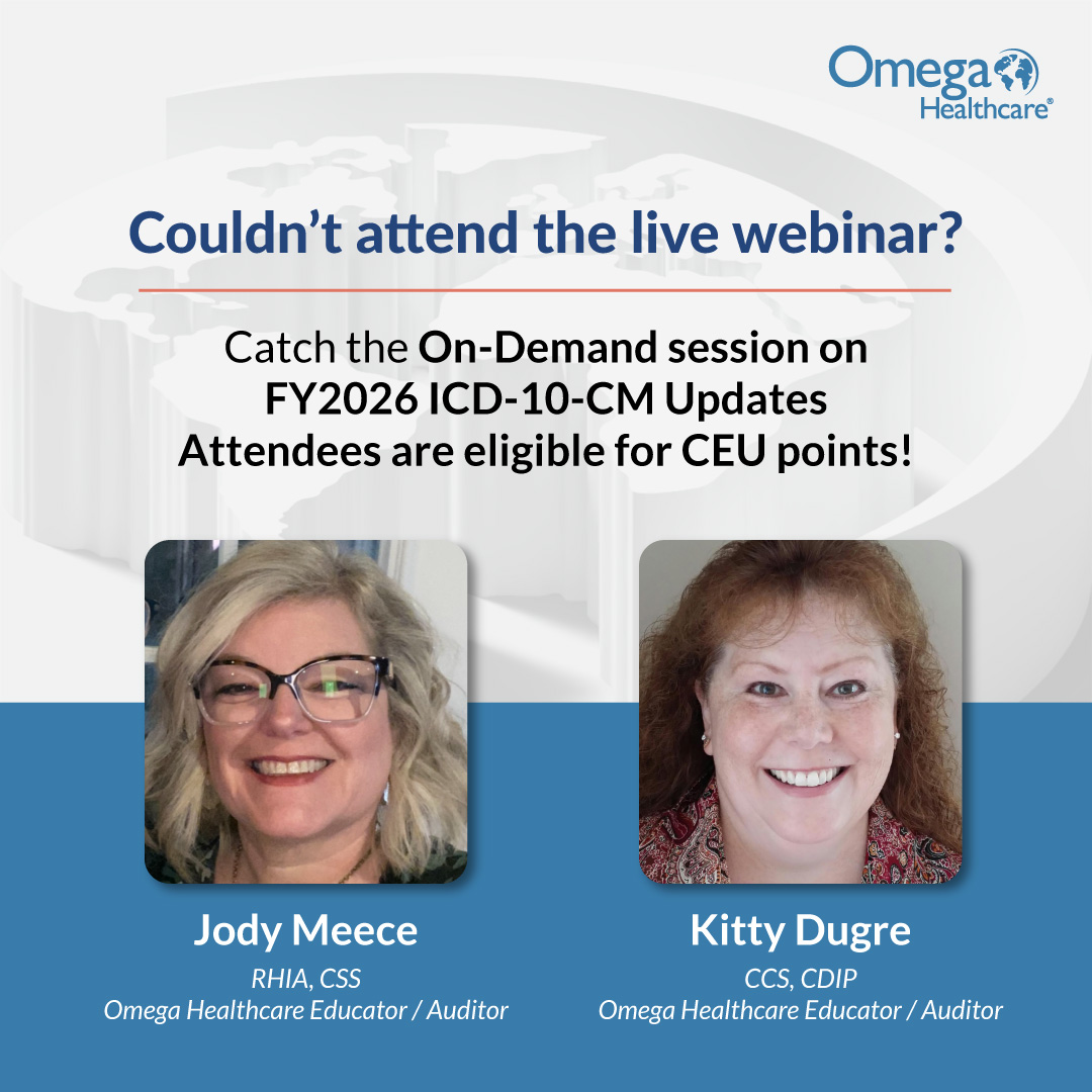 Omega - FY2026 ICD-10-CM Updates – Now On-Demand! Stay informed with ...