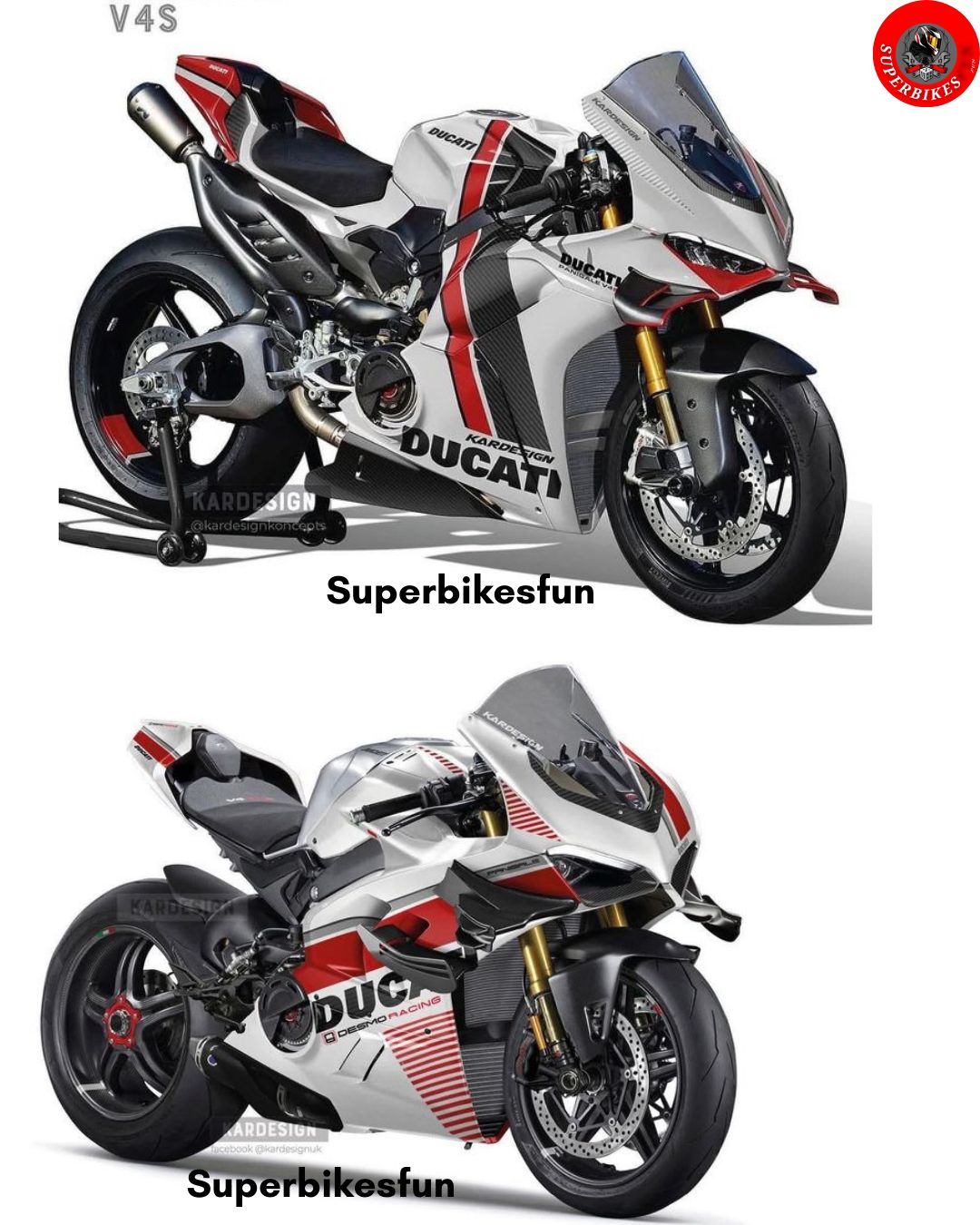 Ｕ Ducati panigale V4s vs ducati superleggerav4