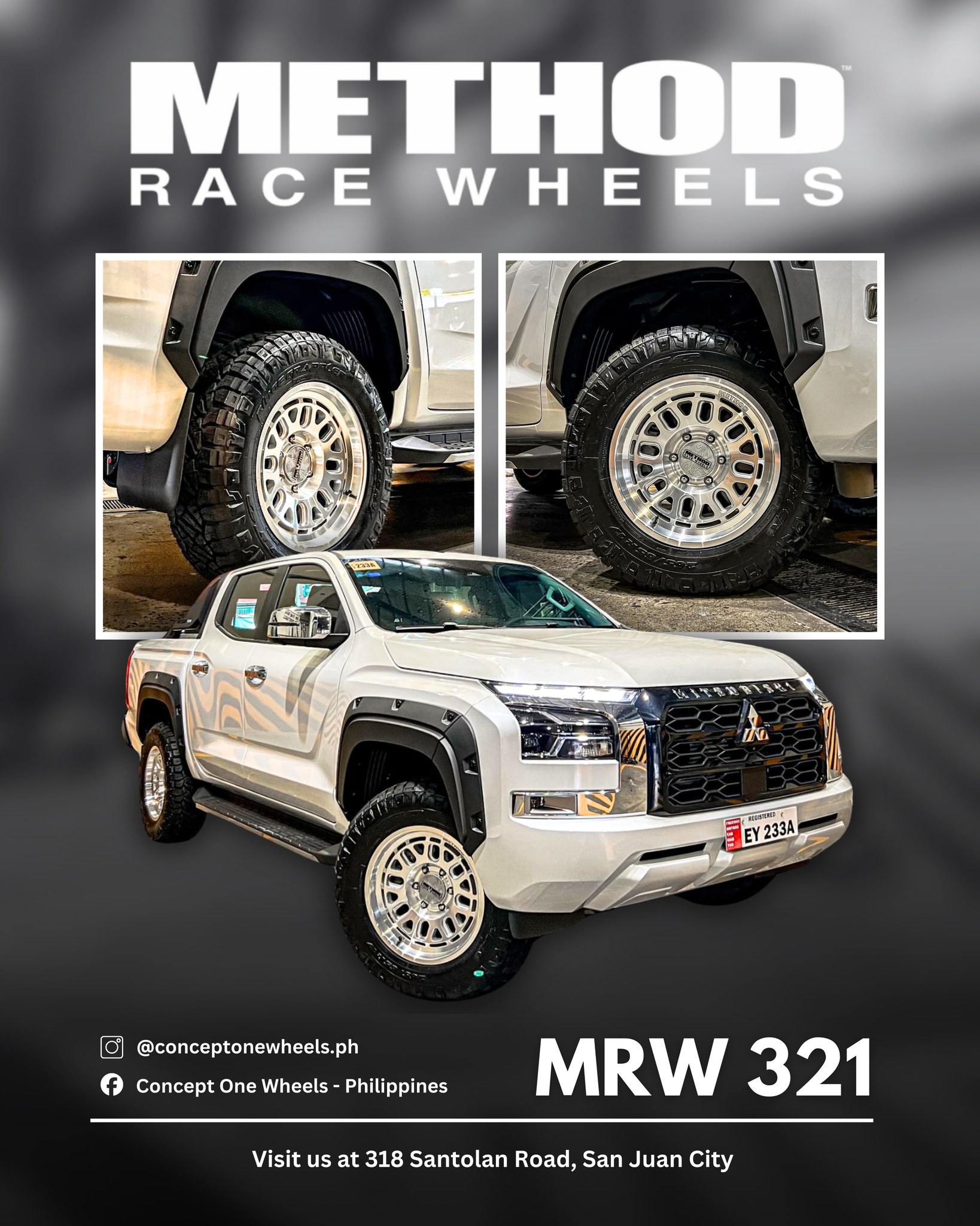 Concept - Method Race Wheels 321 on 17” wrapped with Nitto Ridge ...