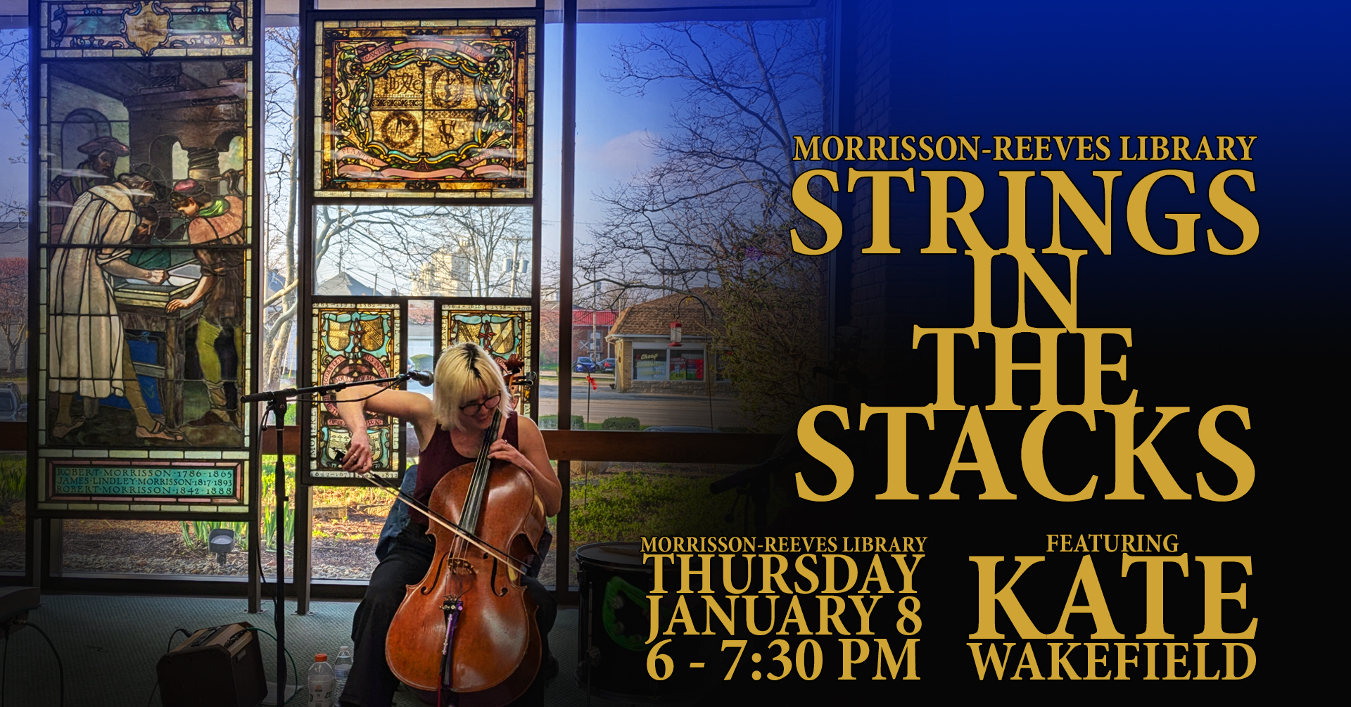 Strings in the Stacks at MRL: Kate Wakefield, Live Cello Looping