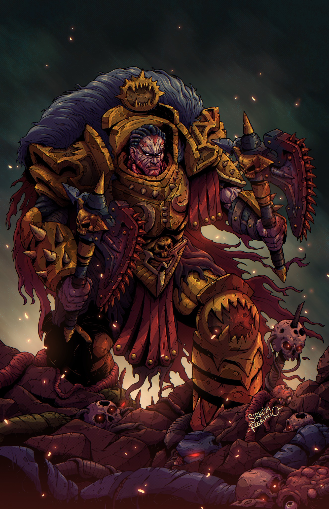 Daemon Primarch Angron Angron, sometimes called the 