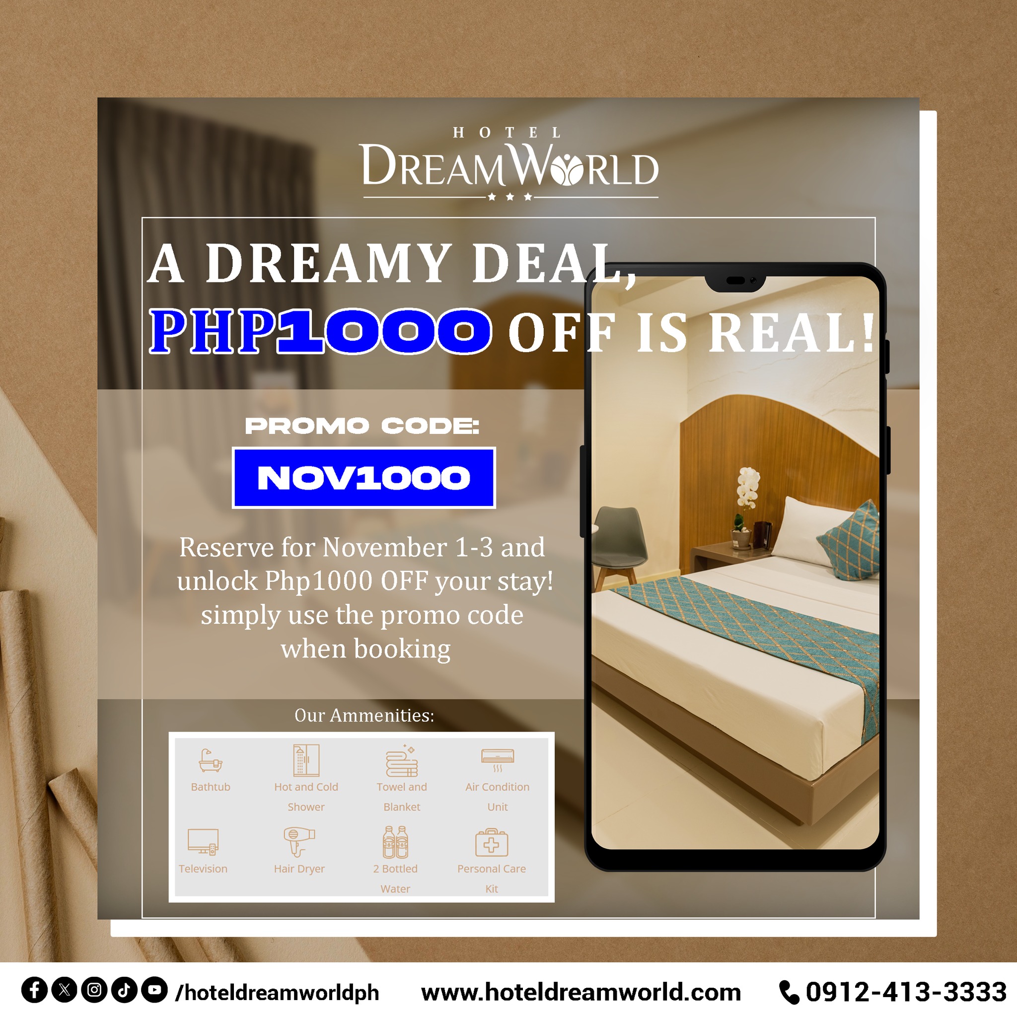 Vacation mode: activated.🌴 🥰 Book your... - Hotel DreamWorld