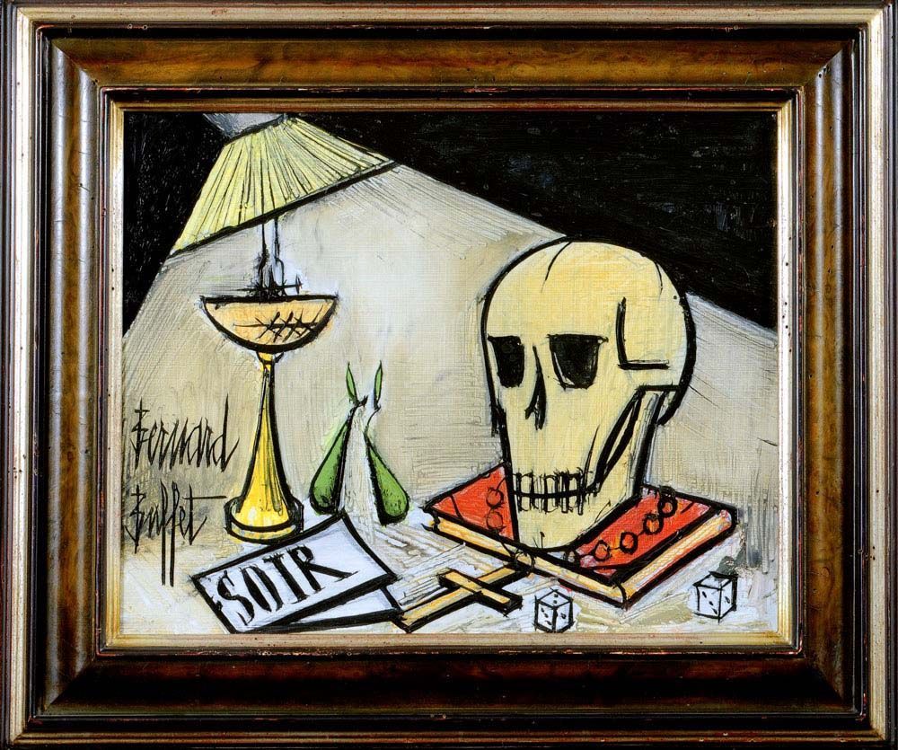 Bernard Buffet's Two Naked Men oil painting