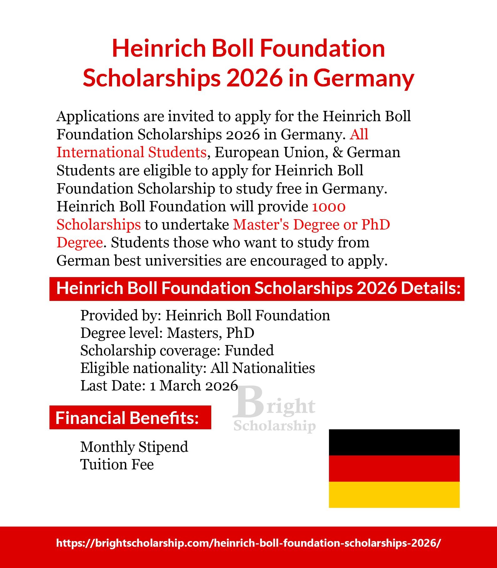 Bright - Heinrich Boll Foundation Scholarships 2026 in Germany (Funded ...