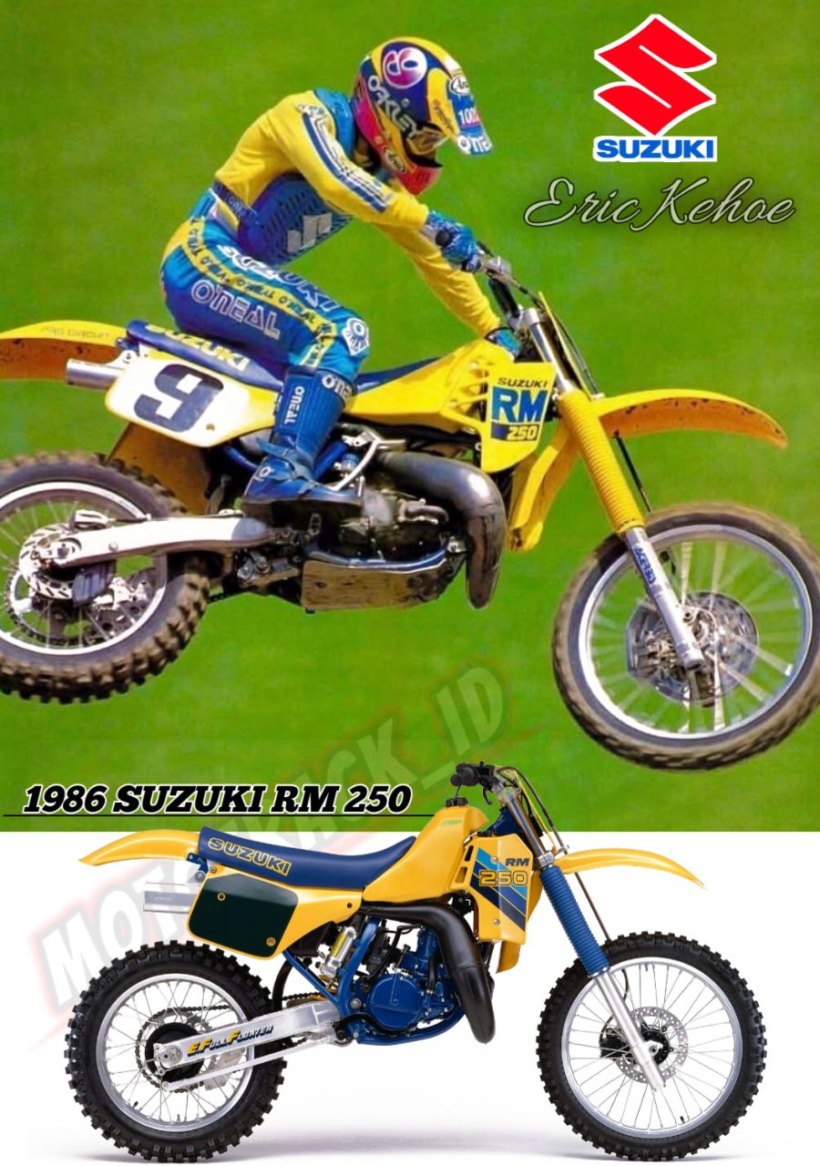 George Holland racing Suzuki RM125 at Washougal 1985