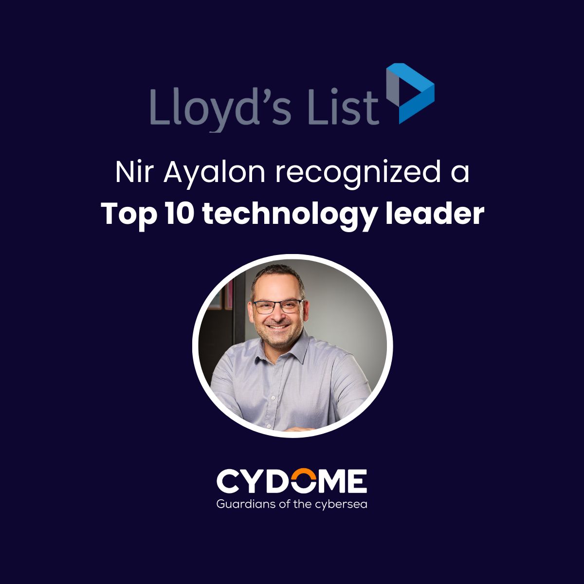 Israeli - Congratulations to Nir Ayalon, Co-Founder and CEO of Cydome ...