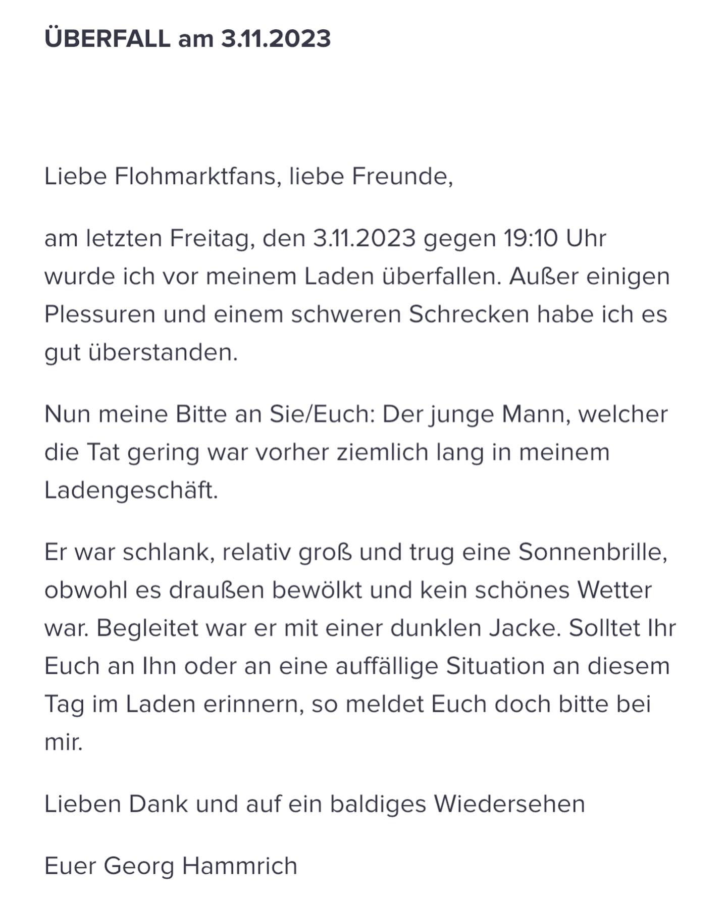 Mit der Bitte um Eure Mithilfe - Runter vom Dachboden