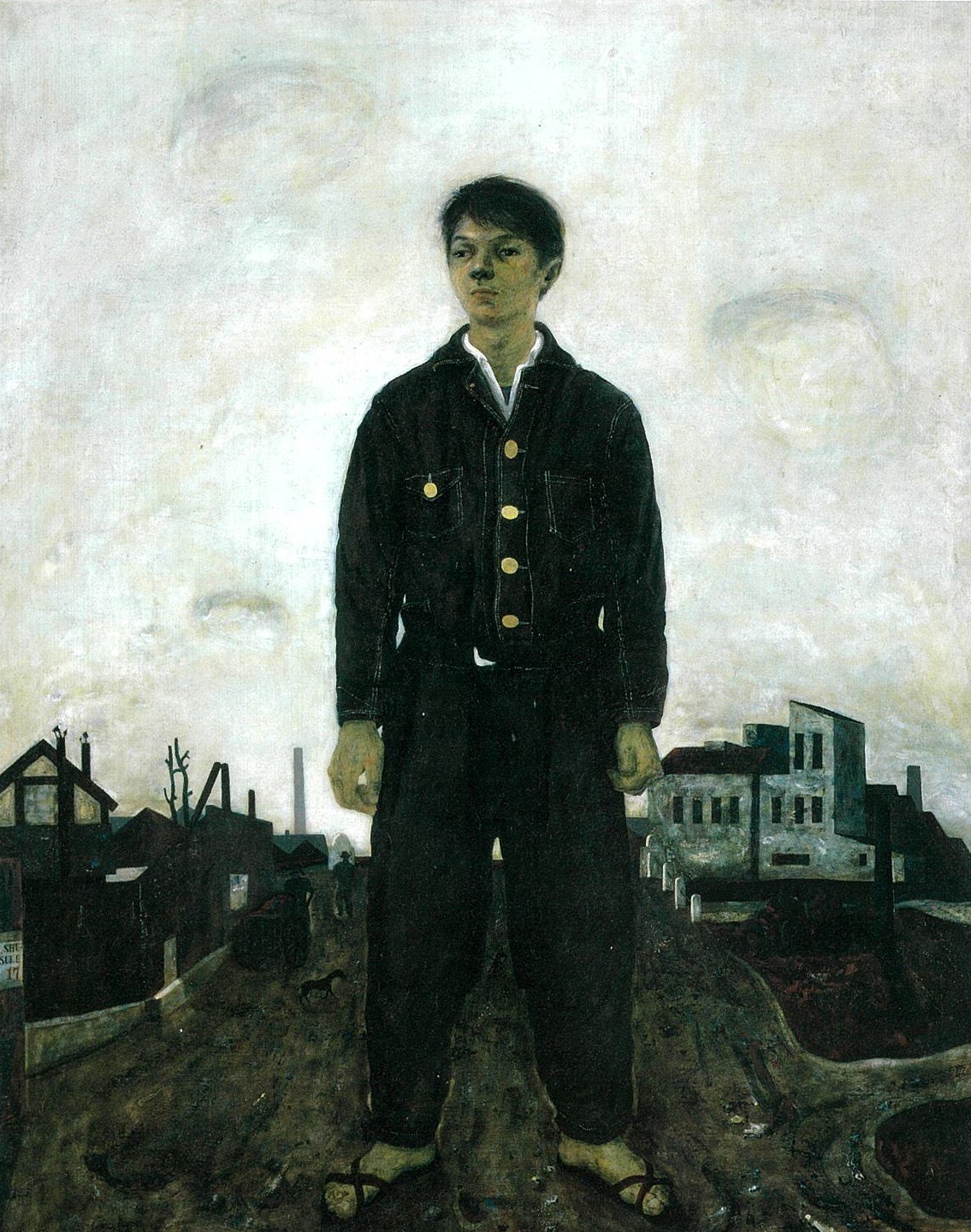展示作品から】 松本竣介 《立てる像》 1942年 油彩・カンヴァス 162