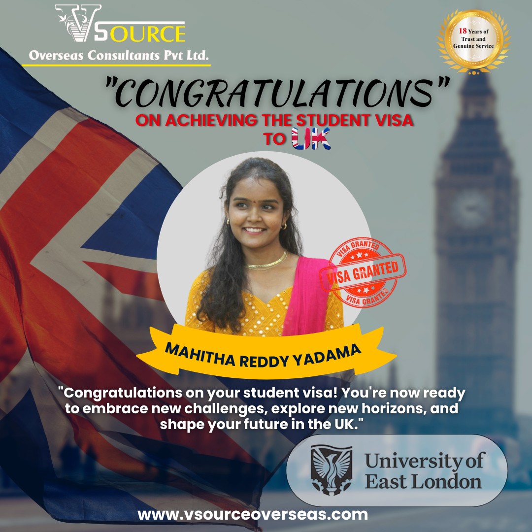 Vsource - 🎉 Big congratulations to Ms. Mahitha Reddy Yadama for ...